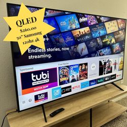 Samsung 50” QLED Smart TV UHD HDR 4k! Excellent picture