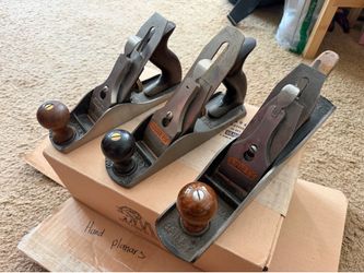 Vintage Stanley Hand Planes - No. 3, 4, 5