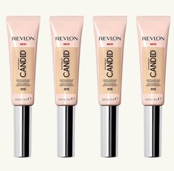 4 Pieces Of Revlon, PhotoReady Candid Face Makeup with Anti-Pollution & Antioxidant Ingredients, Longwear Medium-Full Coverage Infu