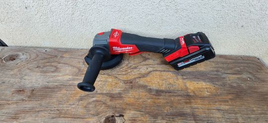 Milwaukee grinder rapid stop m18 fuel tool battery 6ah