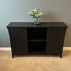 Bush Home Salinas Accent Storage Cabinet With Doors - Black