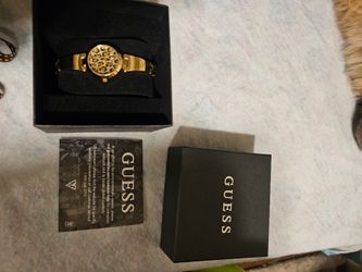 Guess leopard watch