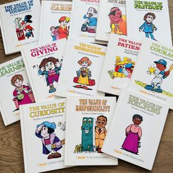 13 Value Tales Series Books by Ann & Spencer Johnson Hardcover Homeschool