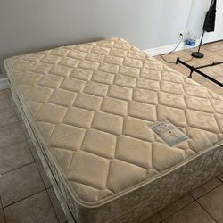 Bed, Bed Frame, Box Spring, Desk & Desk Lamp