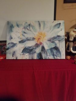 VINYL LARGE FLOWER PRINT FRAME