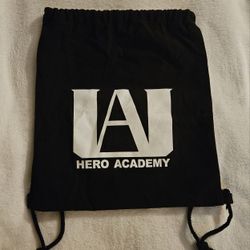 Official MHA Merch Drawstring Bundle Bag W/ Piggybank, Notebook, Scarf, And More