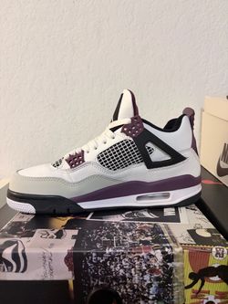 Jordan White Burgundy Sneakers sizes 8, 9, 10, 11, 12