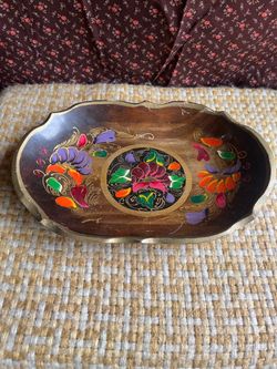 Vintage Mexican Folk Art Tray