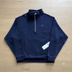 Navy blue Alo quarter zip size small