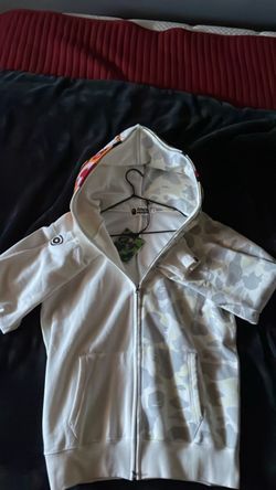 ‘FW2025 ‘White’ Split Camo Bathing Ape Hoodie