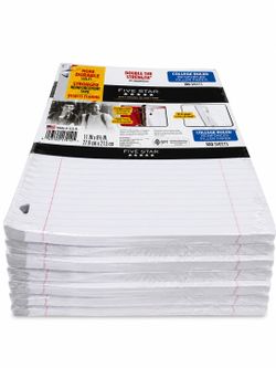 5 star college ruled filler paper -7pcs (BUNDLE)
