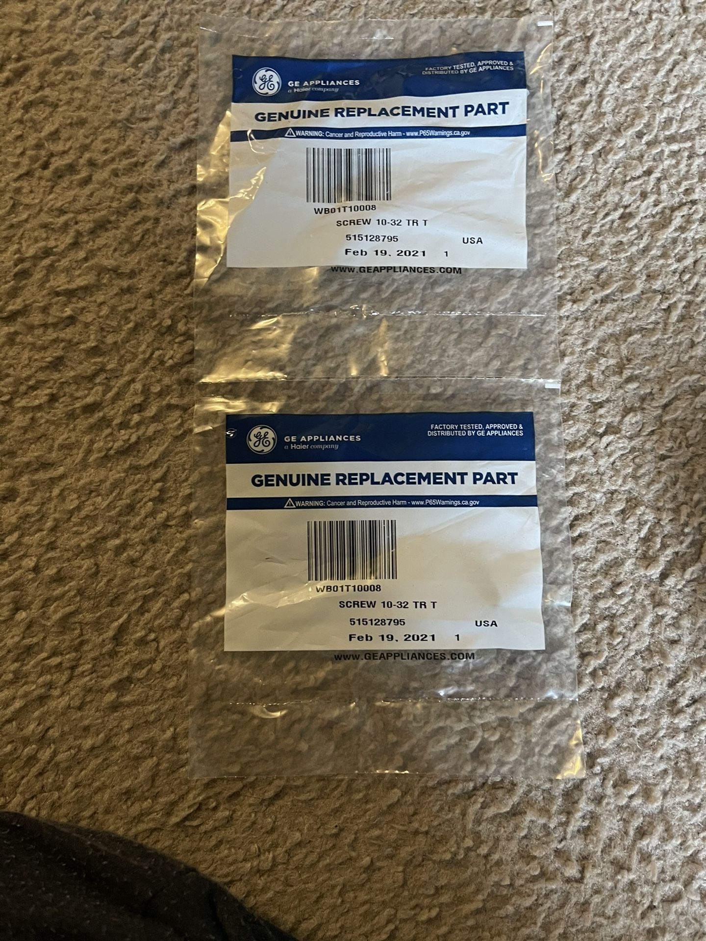 Genuine replacement Parts