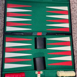 18” Leatherette Backgammon Set