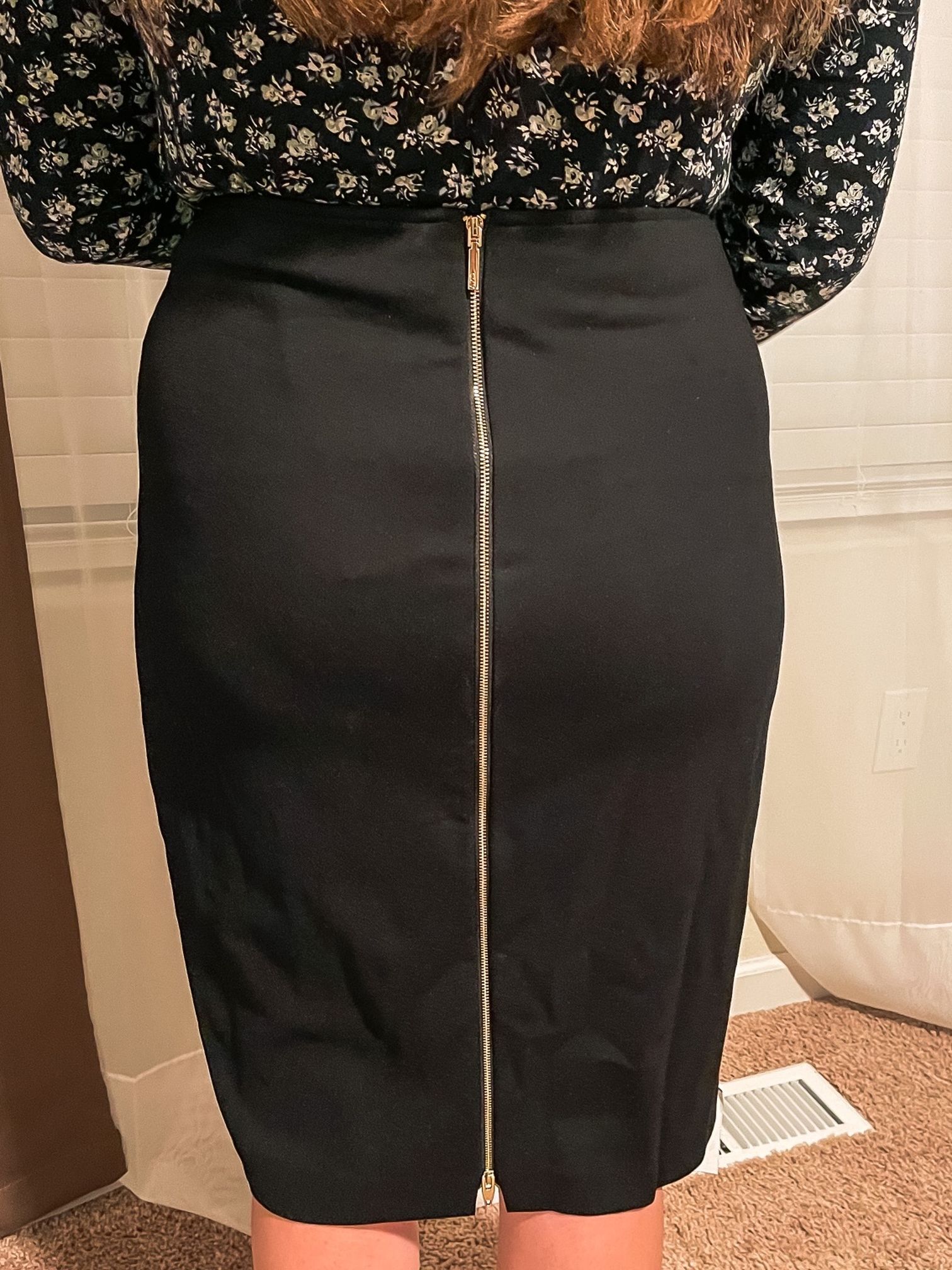 Pencil Skirt With Zipper Size 14