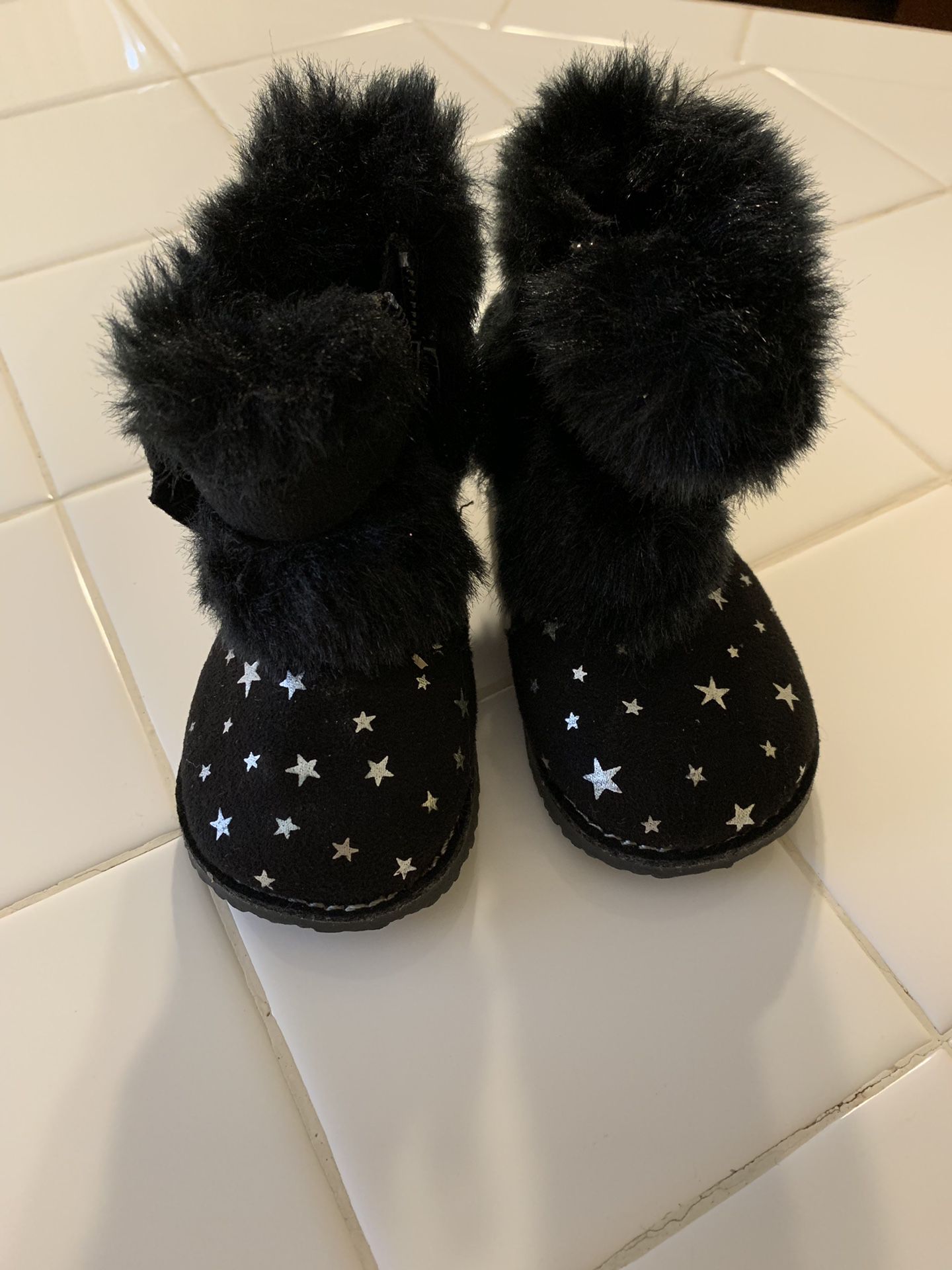 Black baby girl boots