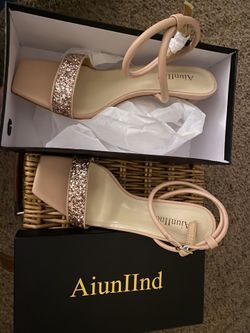 Glittered High Heeled Sandal 