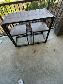 Desk With Hidden Chairs
