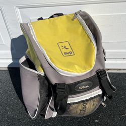 AVP Volleyball Yellow Backpack Bag