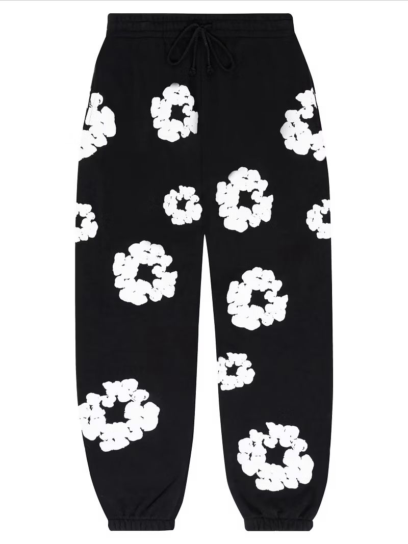 Size M- Black Denim Year Cotton Wreath Sweatpants. BRAND NEW.