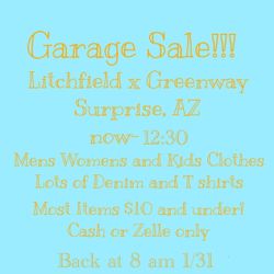 GARAGE SALE