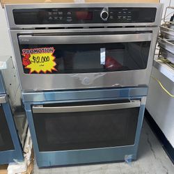 *NEW OPEN BOX* GE 30” Electric Wall Oven With Built In Microwave 