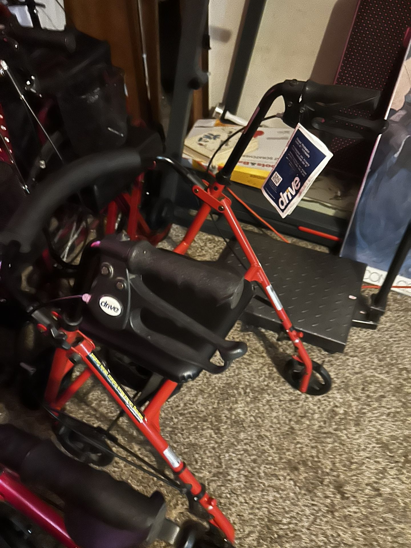 Drive Medical Walker Rollator With Storage