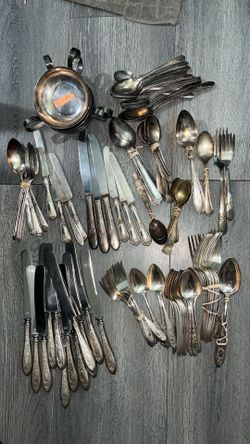 Vintage Spoons , Knifes , Forks , Small Bowls