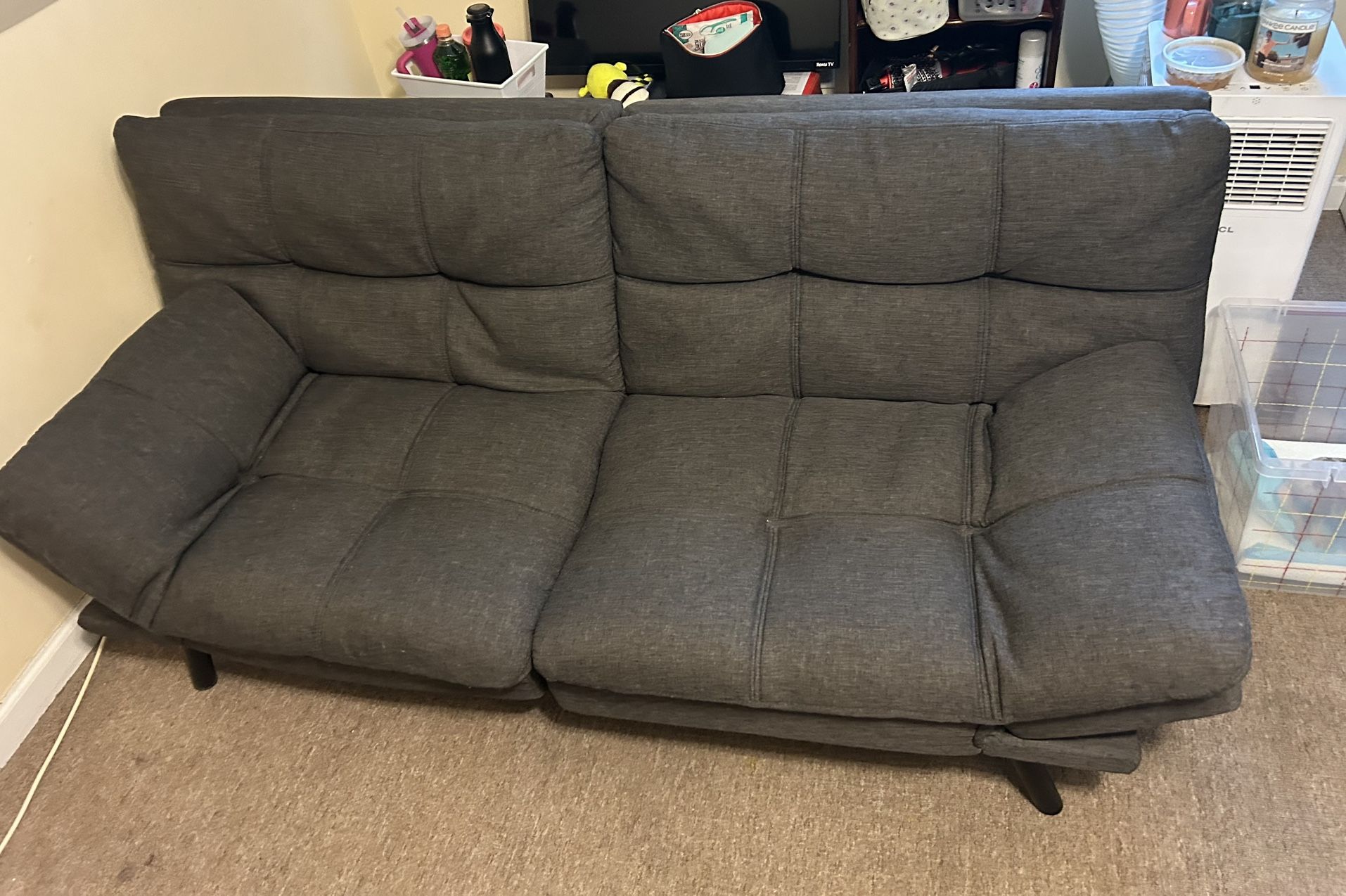 Grey Convertible Futon