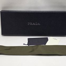 Prada Unisex Tie Green Military NEW 