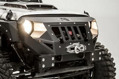 Fab Fours Black Grumper Bumper Fits 2007-2018 Jeep Wrangler JK