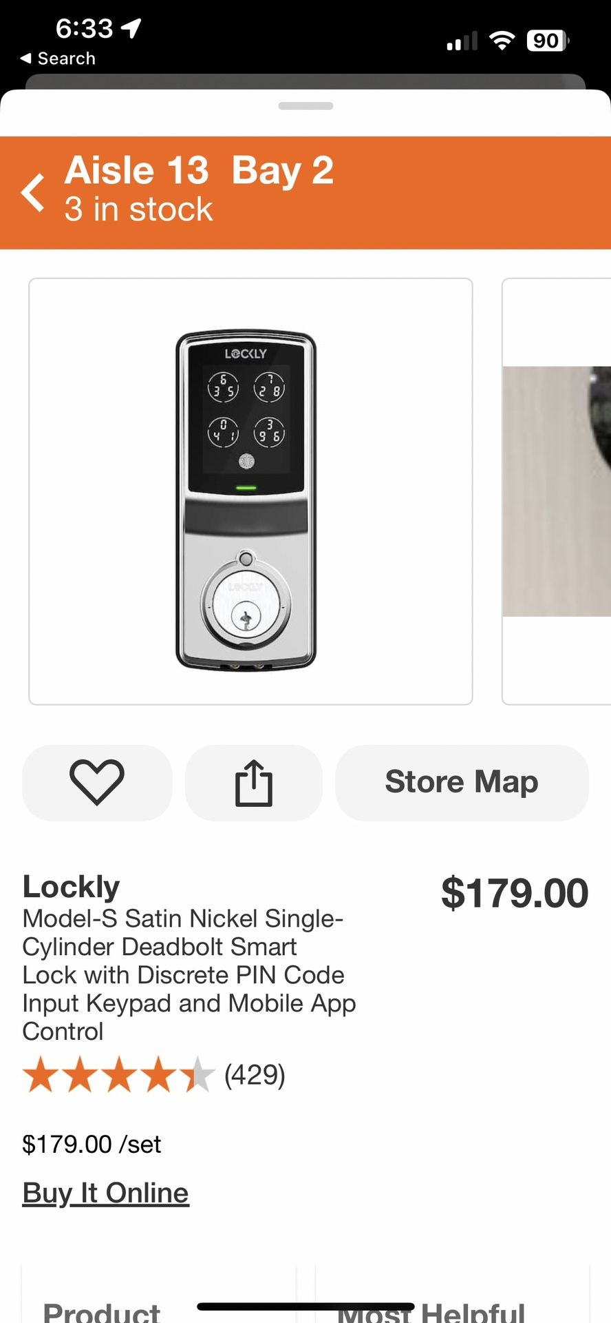 Security Door Lock 