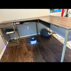 L shaped office desk