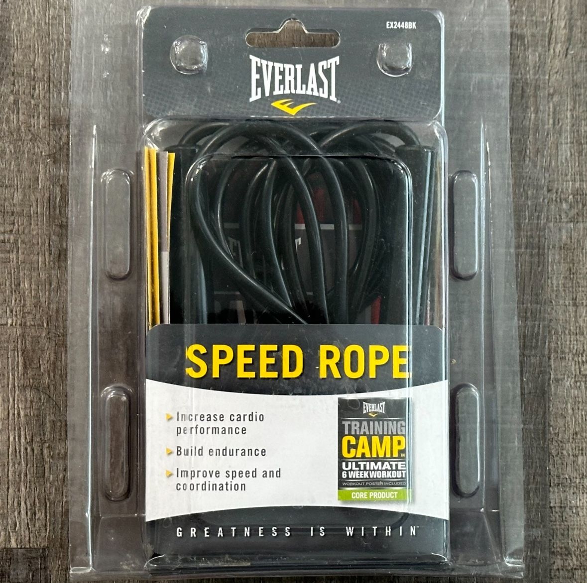 New Black Everlast Speed Rope