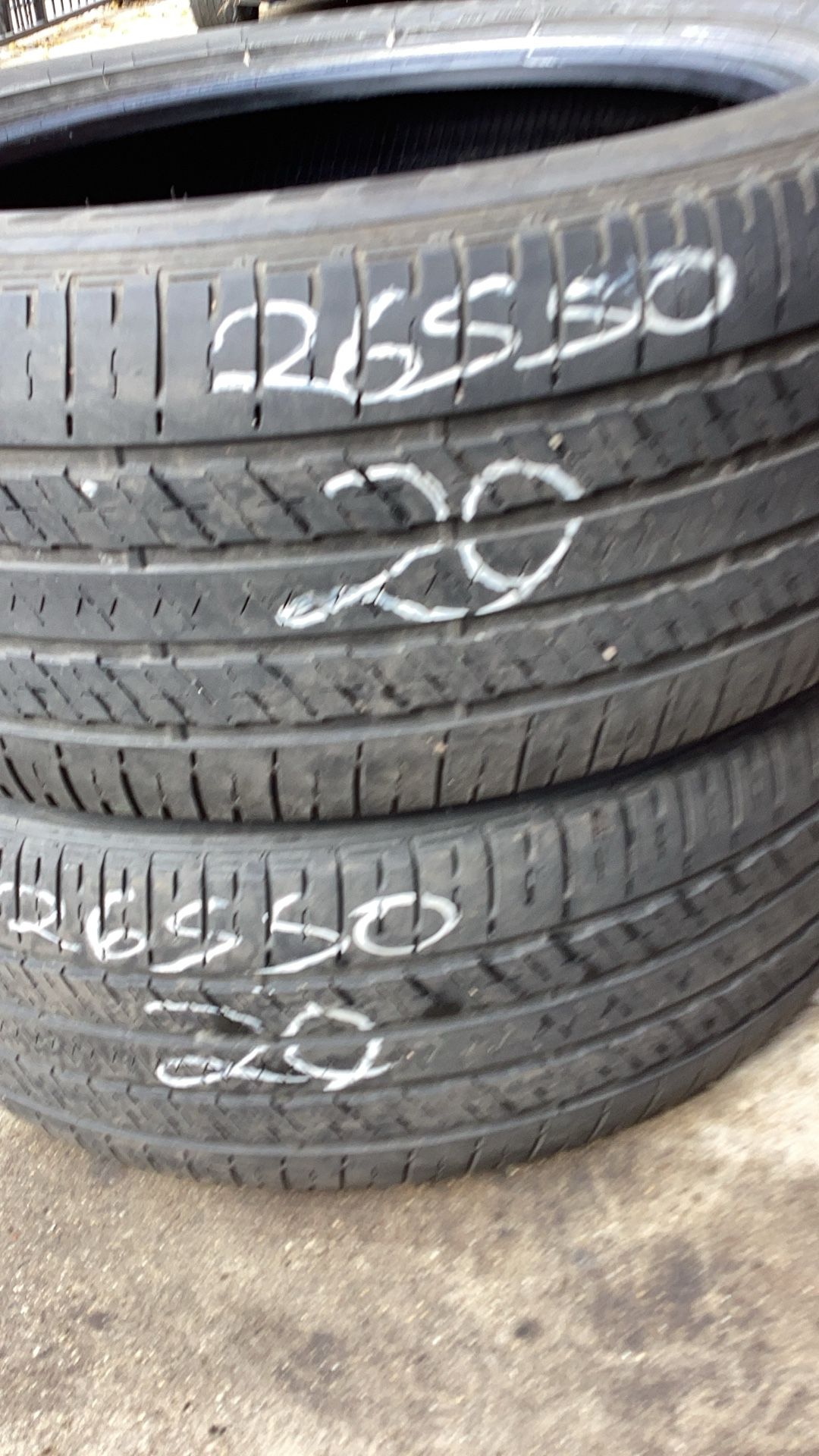 Pair Of 265/50/20 Bridgestone 