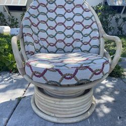Vintage Rattan / Bamboo Rocker / Lounger