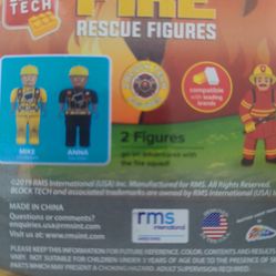 Block tech fire rescue figures