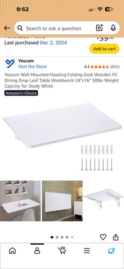 Folding White Table