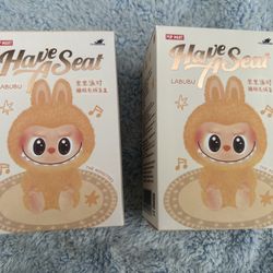 Authentic Labubu Dolls Have A Seat