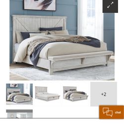 
Brashland  King Crossbuck Panel Bed