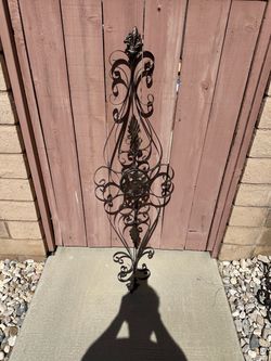 Large Wrought Iron Scroll Wall Decor