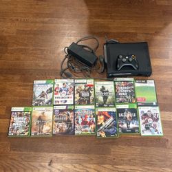 Xbox 360 w/120GB HDD, Controller & Games 