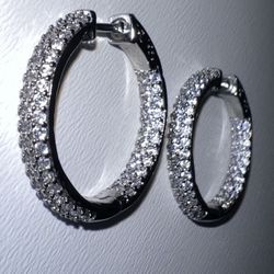 Crystal Hoop Earrings 