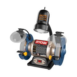 Ryobi benchtop grinder with light