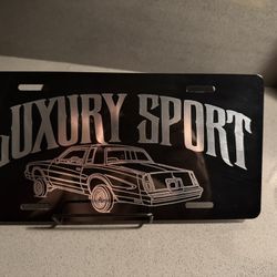 Monte Carlo Luxury Sport License Plate 