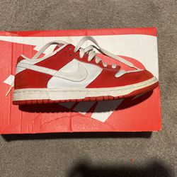 Red And White Dunks 