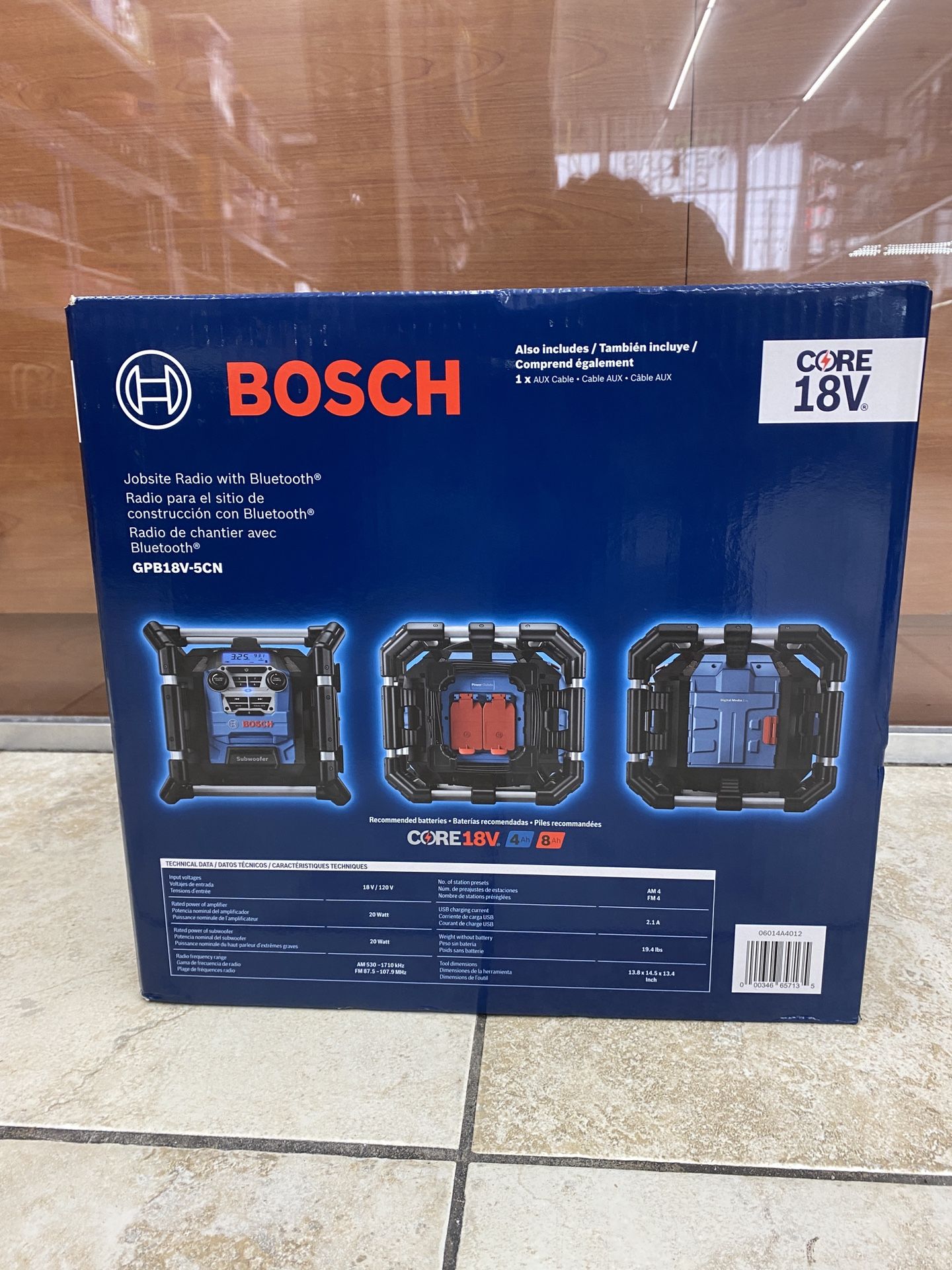 Bosch Job site Radio with Bluetooth Audio &amp; Speakers