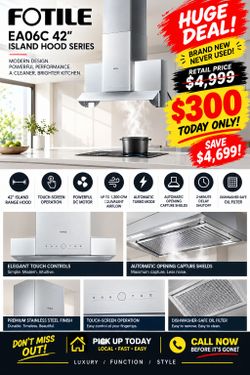 Fotile EA06C 42" Island Range Hood