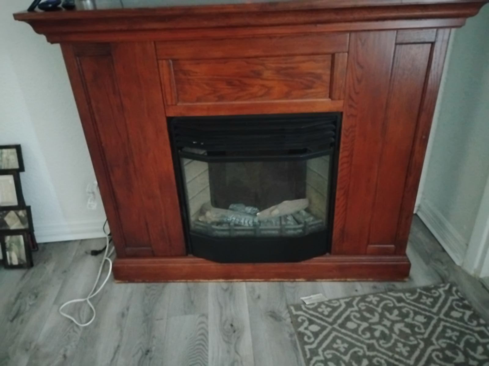 Wooden Fireplace