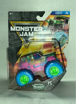 Monster Jam Series Cyber flare Son-uva Digger 1:64 Scale Monster Truck New 2026