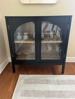 Black Glass Cabinet